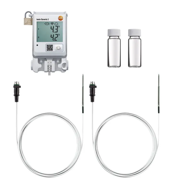 Set înregistrator de date wireless Saveris 2-T2, cu 2 conexiuni externe pentru senzori (NTC) — Carl Roth, cod 1H1X.1