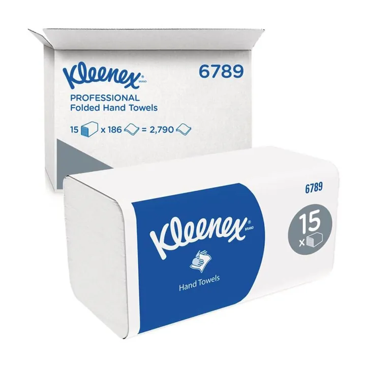 Prosoape de mână KLEENEX® ULTRA, Tip 6789, alb, 2 straturi, 215 x 215 mm, 2790 coli — Carl Roth, cod 1H53.1