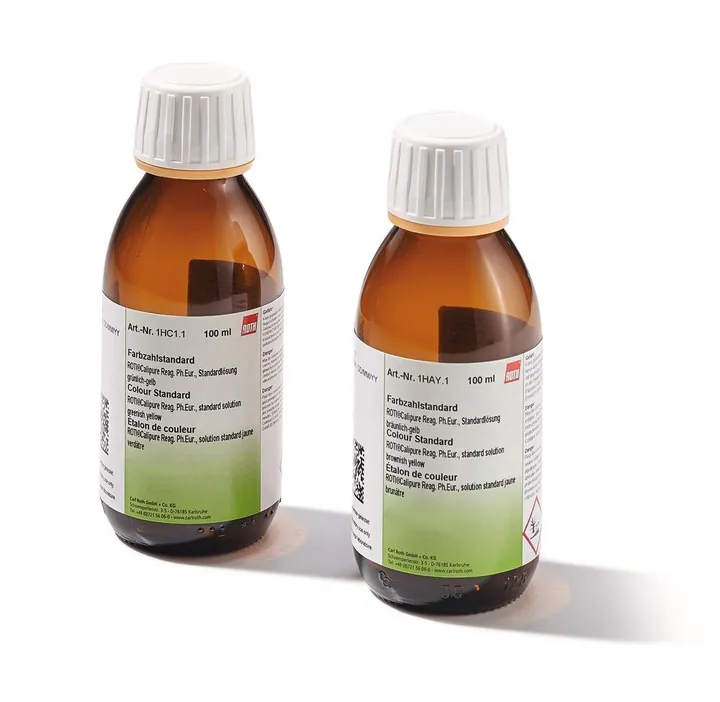 Standard de culoare ROTI®Calipure, Reag. Ph.Eur, soluție standard galben, 100 ml — Carl Roth, cod 1HC0.1
