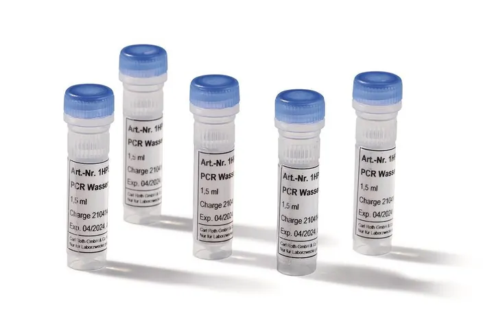 Apă PCR, pentru biologie moleculară, 30 ml, plastic — Carl Roth, cod 1HPE.2