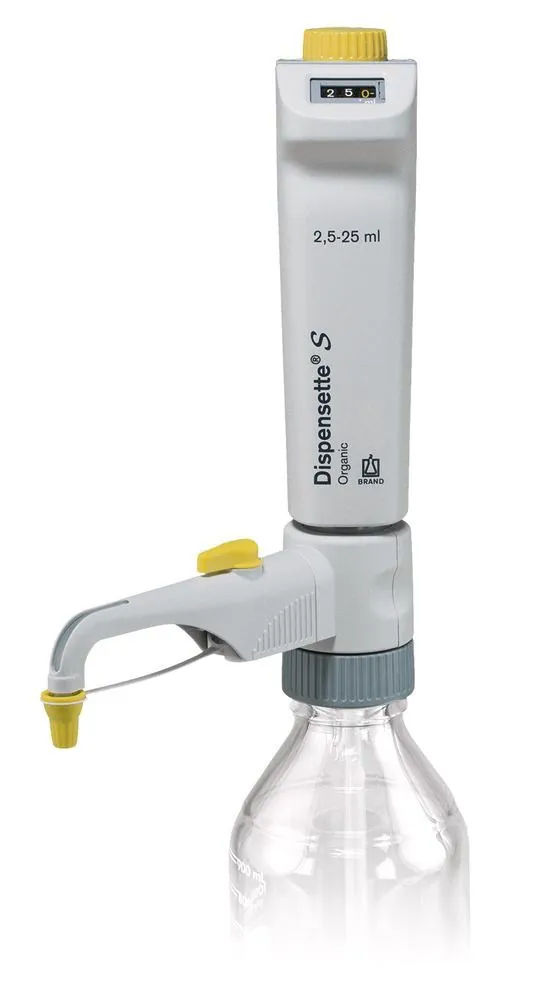 Dispensette® S Organic, digital, cu valvă de recirculare, vol. 2.5-25 ml — Carl Roth, cod 1K6C.1