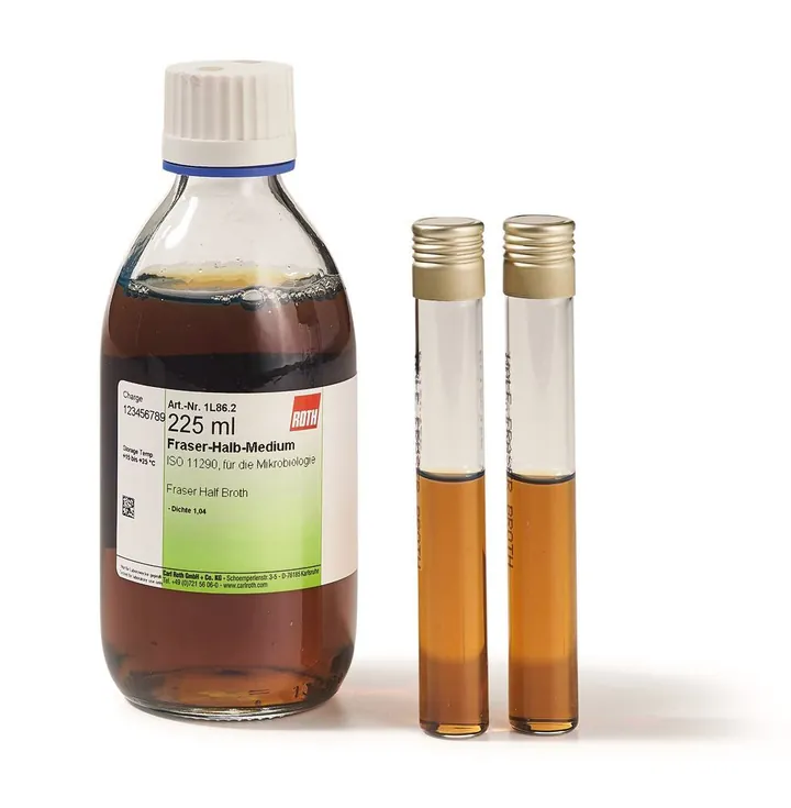 Mediu Fraser jumătate, ISO 11290-1, 2.25 l, flacon cu sept — Carl Roth, cod 1L86.2
