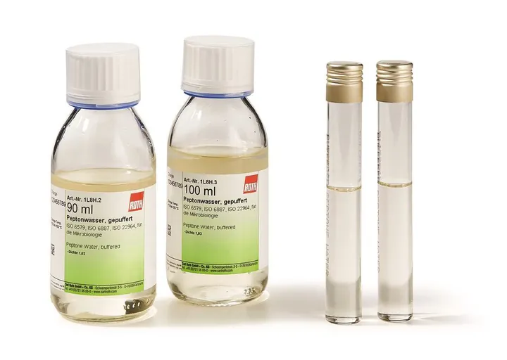 Apă peptonată, tamponată, ISO 6579, ISO 6887, ISO 11290, ISO 19250, 900 ml — Carl Roth, cod 1L8H.2