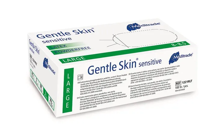 Mănuși de examinare, Gentle Skin sensitive, mărimea L, 100 bucăți — Carl Roth, cod 1N1A.1