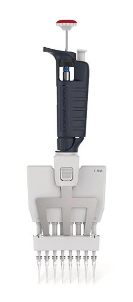 Pipetă multicanal de microlitri, Pipetman®, 8 canale, 1-10 µl, 1 bucată — Carl Roth, cod 1N31.1