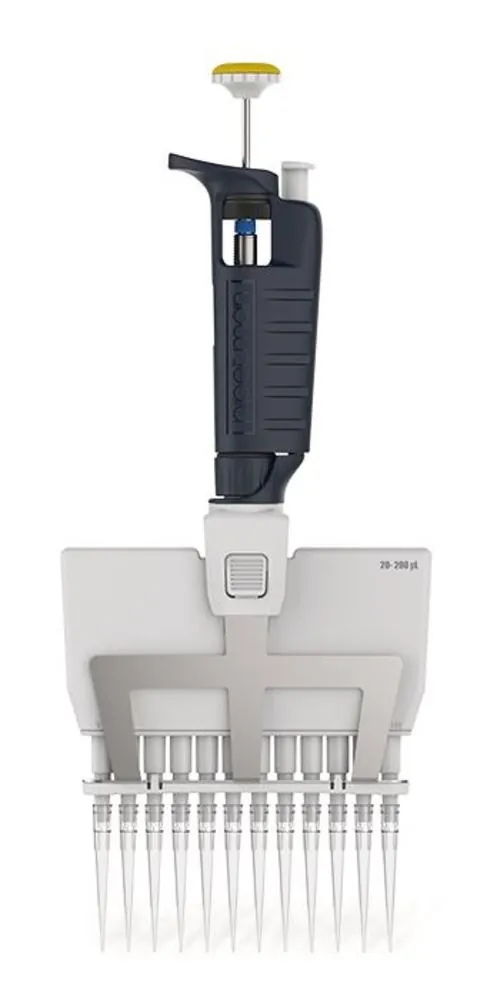 Pipetă multicanal de microlitri, Pipetman®, 12 canale, 20-200 µl, 1 bucată — Carl Roth, cod 1N37.1