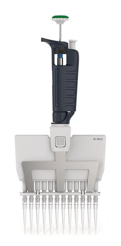 Pipetă multicanal de microlitri, Pipetman®, 12 canale, 30-300 µl, 1 bucată — Carl Roth, cod 1N38.1