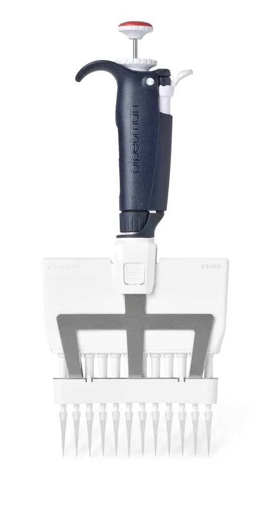 Pipetă multicanal de microlitri, Pipetman® L 12 canale, 0.5-10 µl, 1 bucată — Carl Roth, cod 1NCN.1