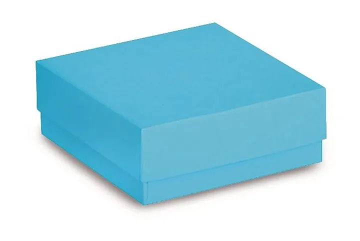 Cutii criogenice din carton ROTILABO®, albastre, impermeabile, L 133 x W 133 x H 50 mm — Carl Roth, cod 1NXE.1