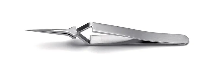 ROTILABO® pensetă de precizie, Dreaptă SA tip 5X L 110 mm, SS 0.10 mm — Carl Roth, cod 1P2L.1