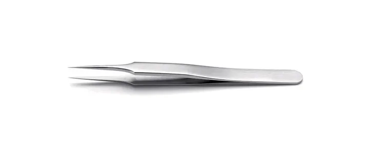 ROTILABO® pensetă de precizie, Dreaptă SA tip 4, L 110 mm, SS 0.08 mm — Carl Roth, cod 1P2T.1