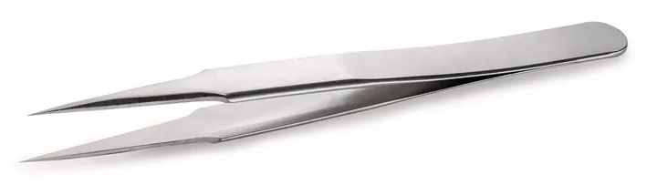 ROTILABO® pensetă de precizie, Dreaptă SA tip 2, L 120 mm, SS 0.10 mm — Carl Roth, cod 1P2X.1