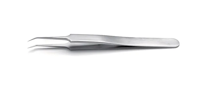 ROTILABO® pensetă de precizie, Cotită SA, tip 5B, L 110 mm, SS 0.08 mm — Carl Roth, cod 1P30.1