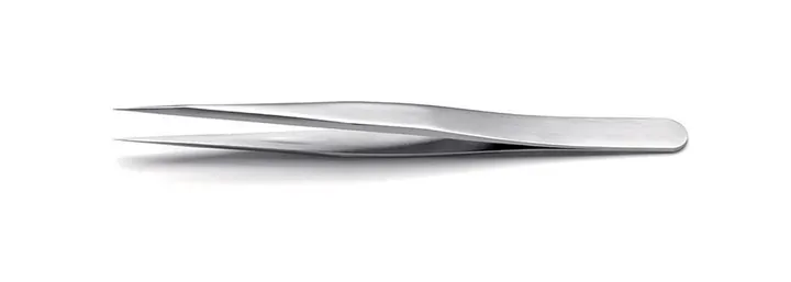 ROTILABO® pensetă de precizie, Dreaptă S tip 3C, L 110 mm, SS 0.12 mm — Carl Roth, cod 1P34.1