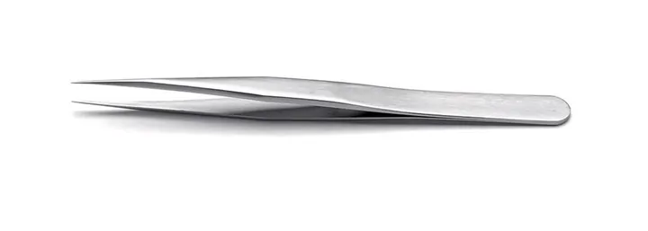 ROTILABO® pensetă de precizie, Dreaptă S tip 1, L 120 mm, SS 0.10 mm, 1 bucată — Carl Roth, cod 1P37.1