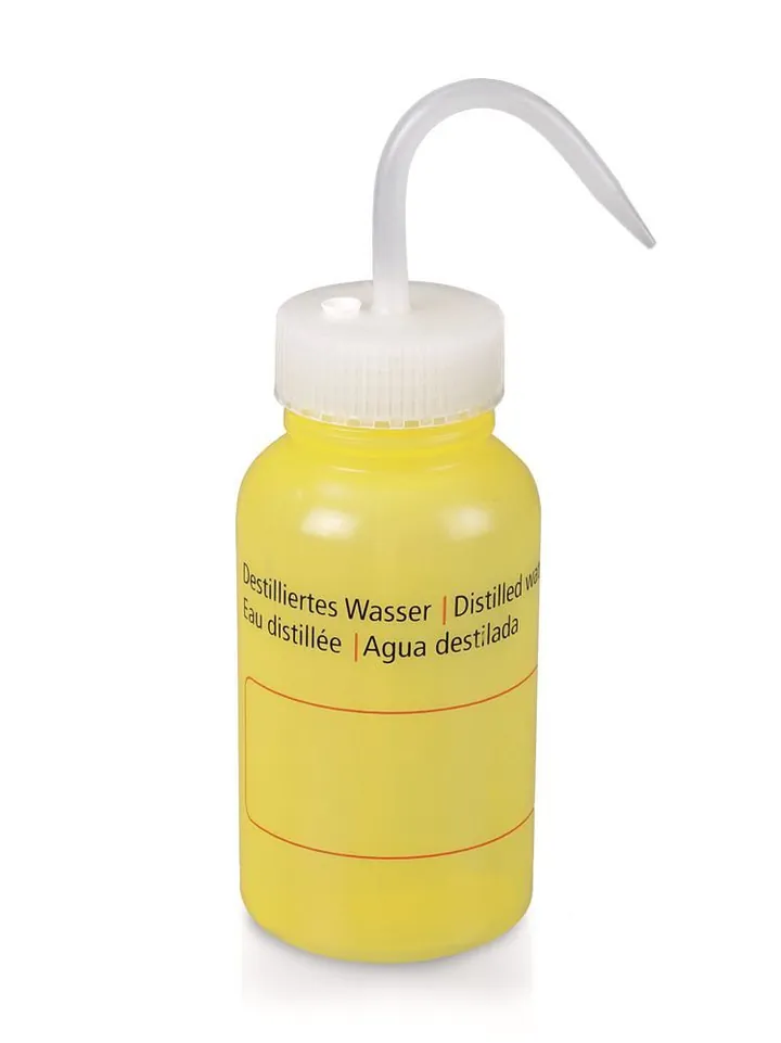 Flacon de spălare cu supapă de aerisire, LDPE, apă distilată, 500 ml, 1 bucată — Carl Roth, cod 1P5H.1