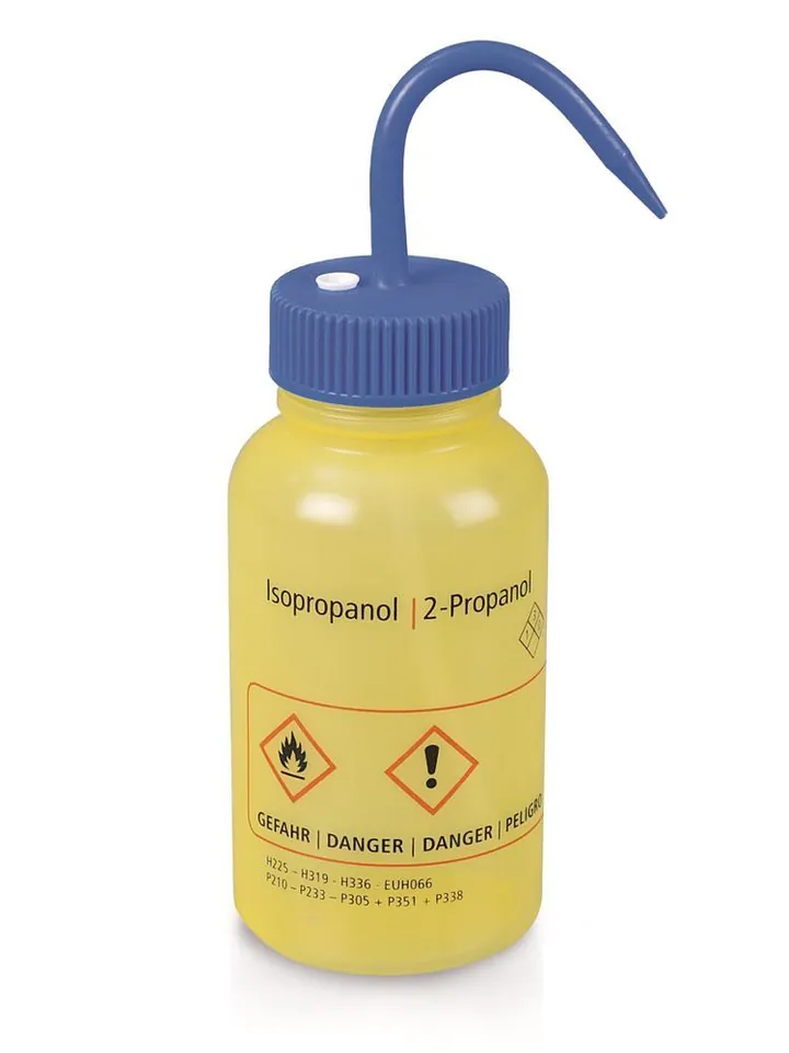 Flacon de spălare cu supapă de aerisire, LDPE, izopropanol, 500 ml, 1 bucată — Carl Roth, cod 1P5N.1