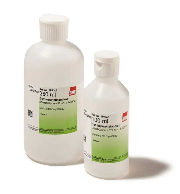 Standard pentru crioscopie, 530 m°H (-0,512 °C), 100 ml, plastic — Carl Roth, cod 1PH0.1