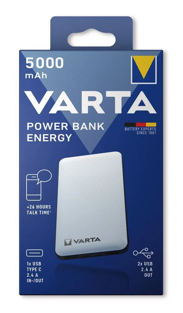 Power Bank Energy, 5000 mAh, 1 unitate(ăți) — Carl Roth, cod 1PL3.1