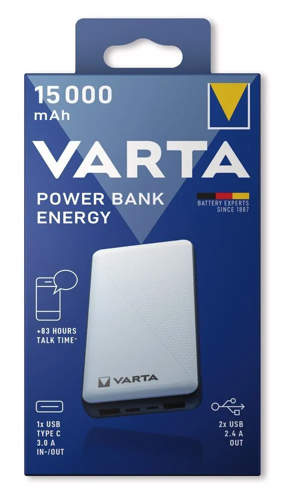 Power Bank Energy, 15.000 mAh, 1 unitate(ăți) — Carl Roth, cod 1PL5.1