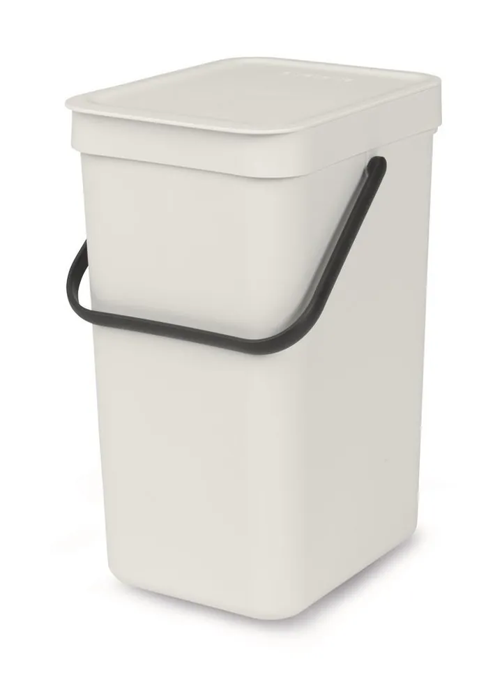 Coș de gunoi Sort + Go, gri deschis, 12 L, L 200 x A 249 x Î 351 mm, 1 bucată — Carl Roth, cod 1T5A.1