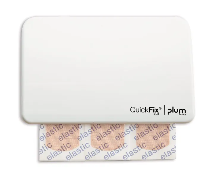 Dozator de plasturi QuickFix UNO Elastic, Alb cu 45 de plasturi elastici — Carl Roth, cod 1T7C.1
