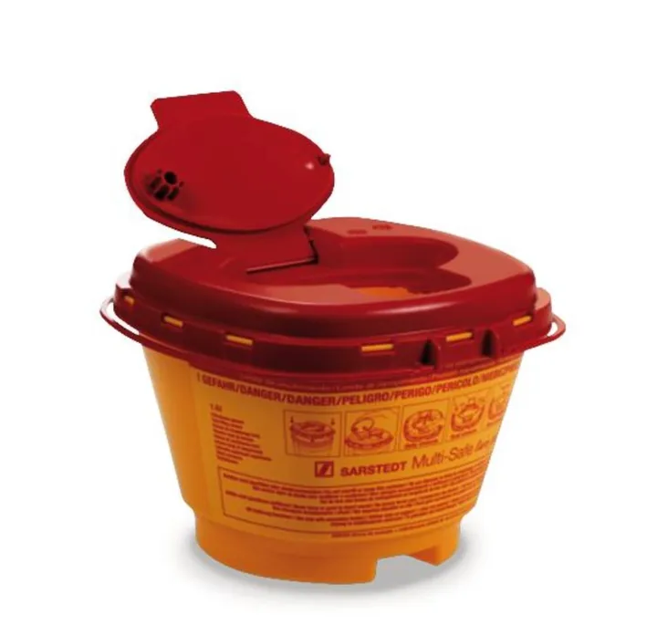 Multi-Safe twin plus 1500, Recipient pentru deșeuri, PP, 1.5 l, 12 bucăți — Carl Roth, cod 1XYA.1
