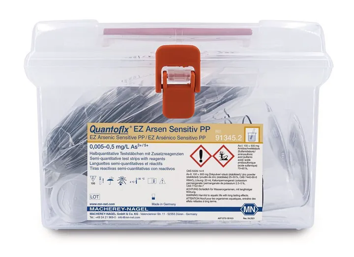 Benzi de testare Quantofix®, sensibile la arsen, PP, 100 bucăți — Carl Roth, cod 1Y08.1