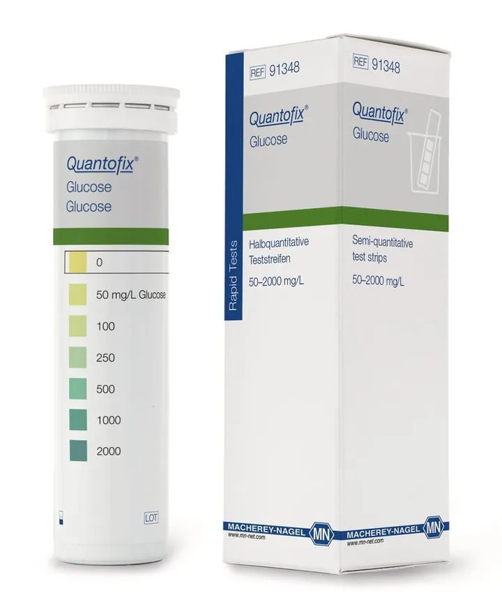 Benzi de testare Quantofix®, glucoză, 100 bucăți — Carl Roth, cod 1Y0A.1