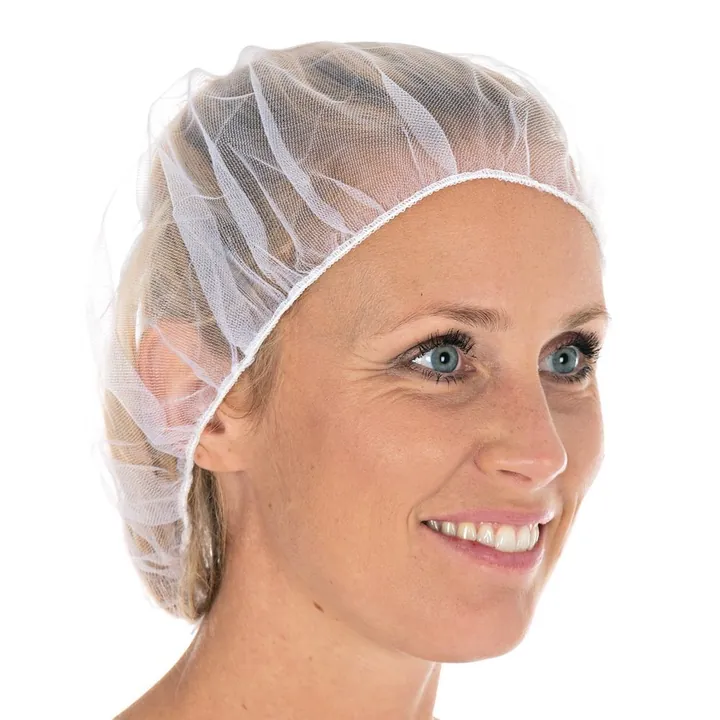 Bonetă plasă micromesh de unică folosință, nailon, albă, 53 cm, 100 bucată(ți) — Carl Roth, cod 1Y35.1