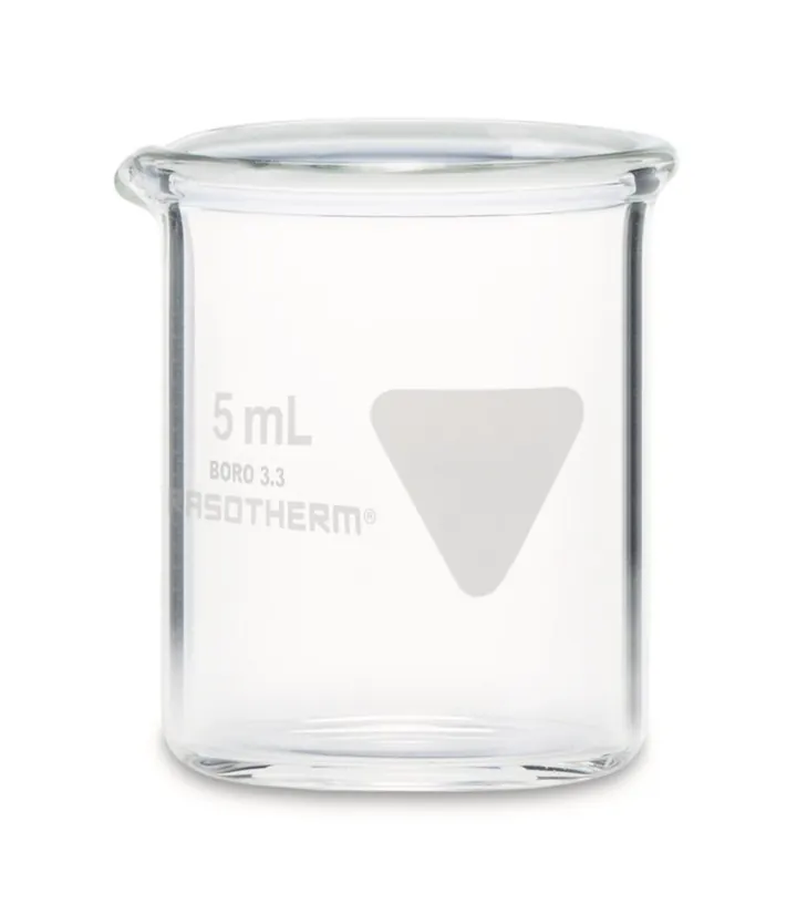 Pahar Berzelius RASOTHERM, scurt, 5 ml, 10 bucată(ți) — Carl Roth, cod 1Y8N.1
