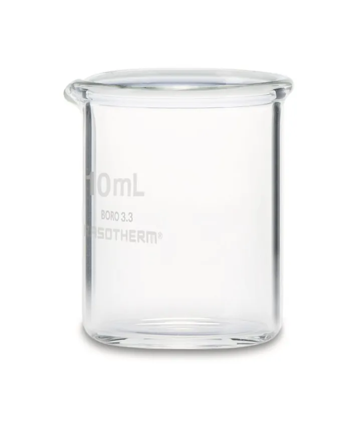 Pahar Berzelius RASOTHERM, scurt, 10 ml, 10 bucată(ți) — Carl Roth, cod 1Y8P.1