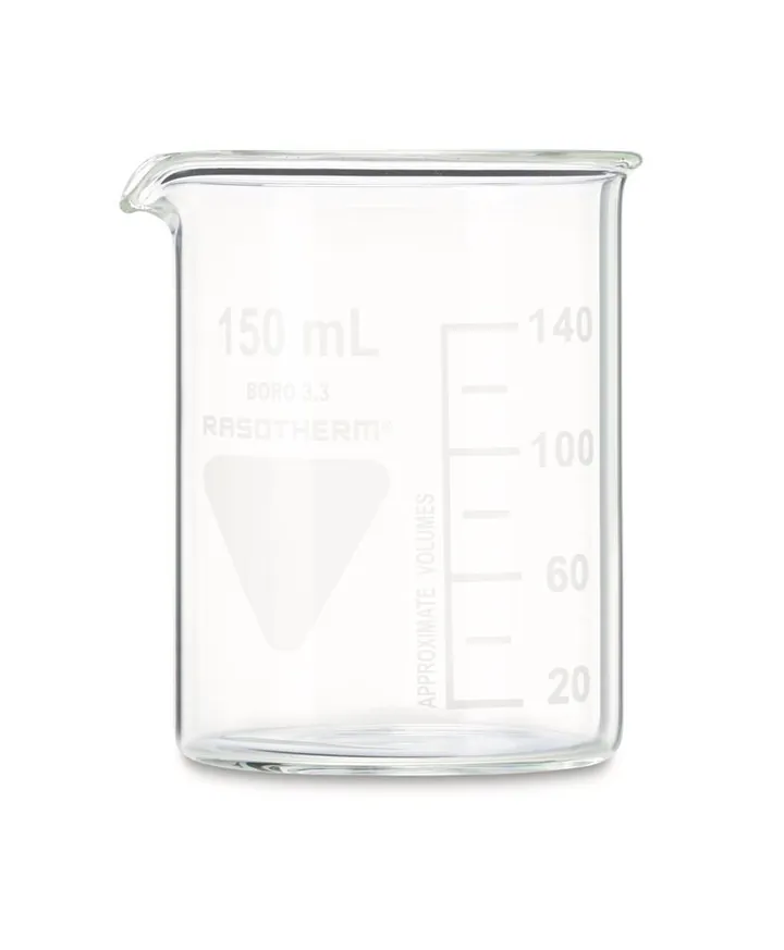 Pahar Berzelius RASOTHERM, scurt, 150 ml, 10 bucată(ți) — Carl Roth, cod 1Y90.1