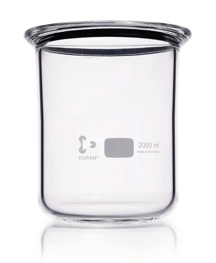 Pahar Berzelius cu flanșă plată, DURAN®, DN150,, cu canelură, 2000 ml, 1 buc. — Carl Roth, cod 1YX1.1
