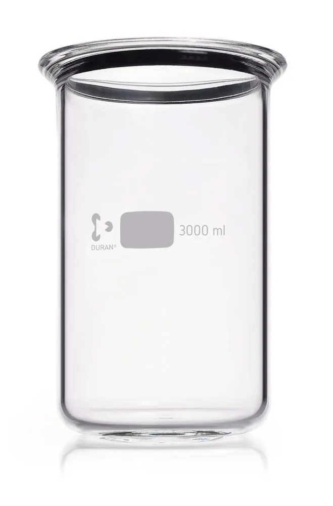Pahar Berzelius cu flanșă plată, DURAN®, DN150,, cu canelură, 3000 ml, 1 buc. — Carl Roth, cod 1YX2.1