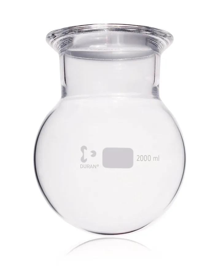 Balon cu fund rotund FF, DURAN®, DN100,, cu canelură, 2000 ml, 1 buc. — Carl Roth, cod 1YXC.1