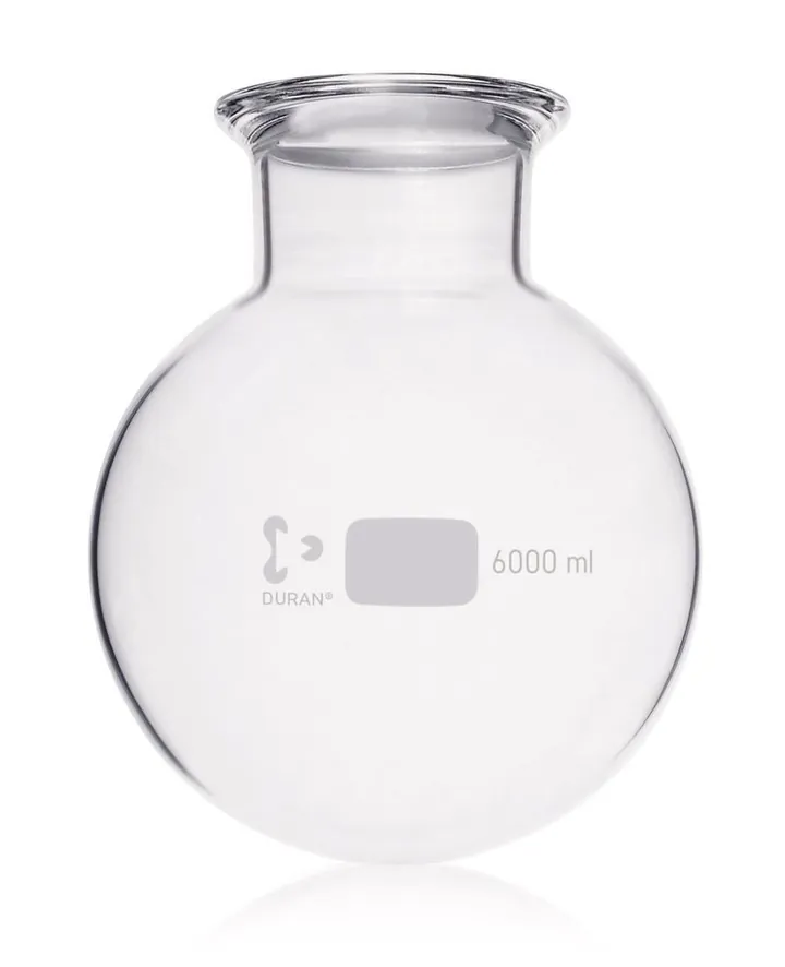 Balon cu fund rotund FF, DURAN®, DN100,, cu canelură, 6000 ml, 1 buc. — Carl Roth, cod 1YXH.1