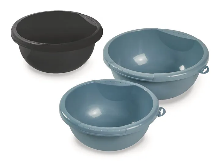 Bol, PP reciclat,, 6 l, albastru, Ø 340 mm, H 140 mm, 1 bucată — Carl Roth, cod 203C.1