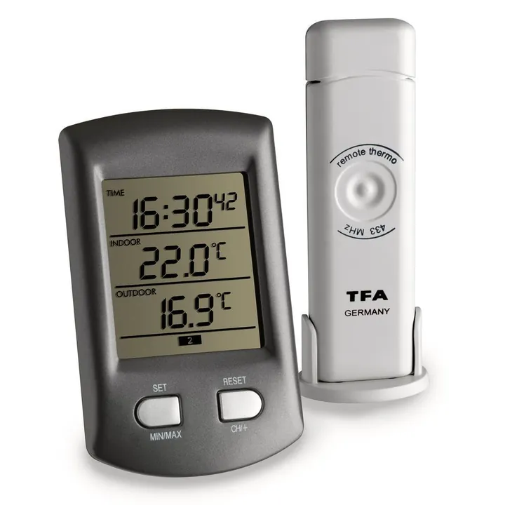 Termometru la distanță Ratio, wireless până la 100m, -40 - +65°C — Carl Roth, cod 209H.1