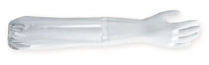 Mănuși de protecție chimică SHOWA B0710, L 600 mm, albe, mărimea XL, 10 perechi — Carl Roth, cod 209Y.1
