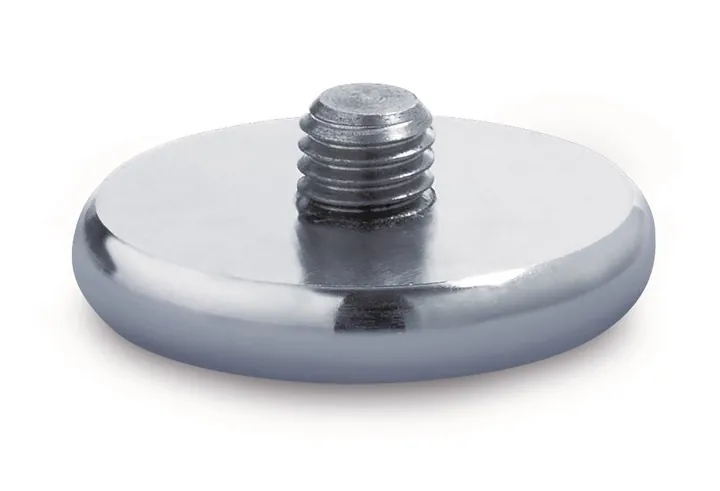 Placă de bază pentru stative cu grilă, Ø 50xH8mm, cu șurub filetat M12, L17mm., 1 bucată(ți) — Carl Roth, cod 20Y7.1