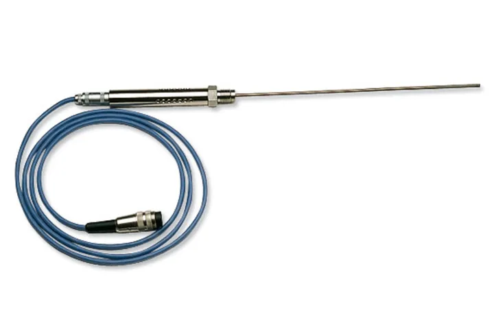 Senzor de temperatură FE-Cu-Ni, Ø 1.5 mm, cu garnitură din argint fin, lungime 220 mm — Carl Roth, cod 2115.1