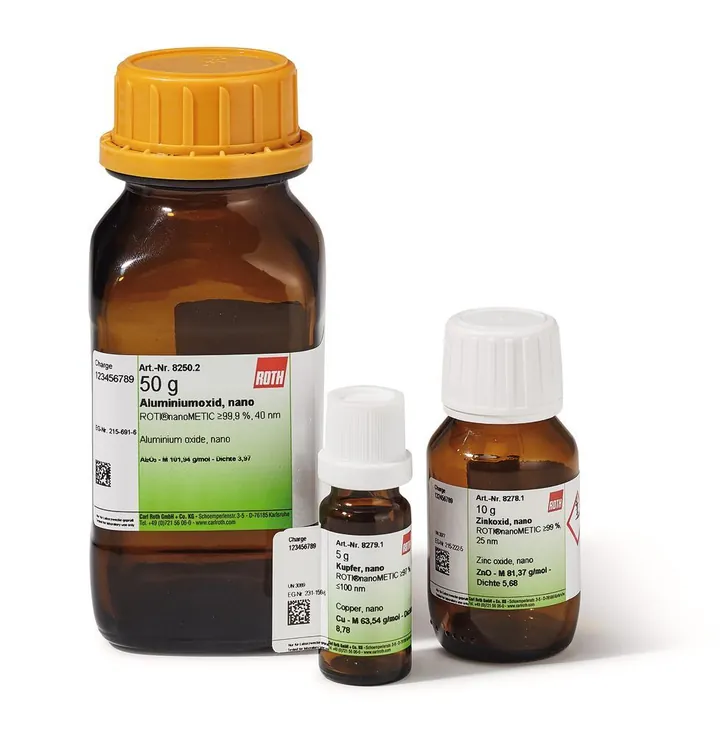 Oxid de magneziu, nano, ROTI®nanoMETIC, min. 99 %, 20 nm, 25 g, sticlă — Carl Roth, cod 21H1.3
