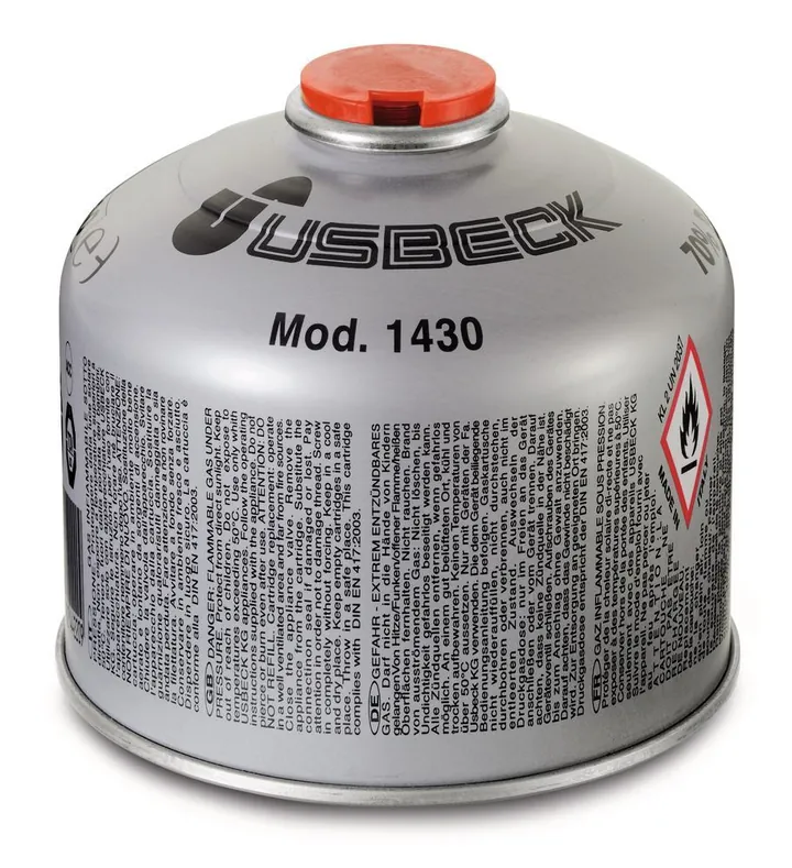 Cartușe cu valvă tip 1430, 220 g/400 ml, potrivite pentru bec model 1422/1421 — Carl Roth, cod 21LN.1