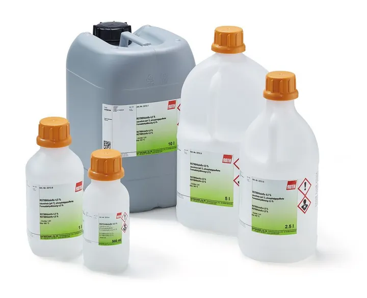 ROTI®Histofix 4.5 % fără acid (pH 7), tamponată cu fosfat, gata de utilizare, 2.5 l — Carl Roth, cod 2213.5