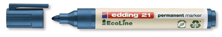 Marker permanent 21 EcoLine, Albastru, lățime linie 1.5-3 mm, 10 bucăți — Carl Roth, cod 228E.1