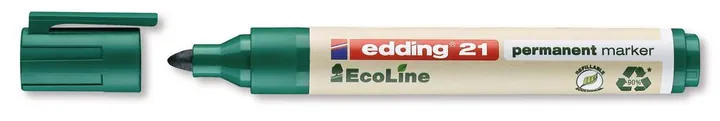 Marker permanent 21 EcoLine, Verde, lățime linie 1.5-3 mm, 10 bucăți — Carl Roth, cod 228K.1
