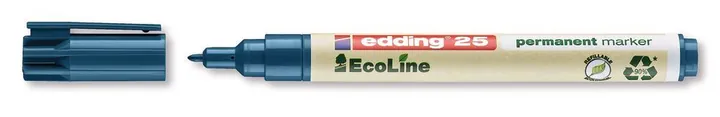 Marker permanent 25 EcoLine, Albastru, lățime linie 1 mm, 10 bucăți — Carl Roth, cod 228N.1