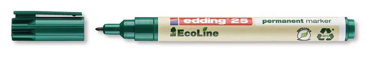 Marker permanent 25 EcoLine, Verde, lățime linie 1 mm, 10 bucăți — Carl Roth, cod 228T.1
