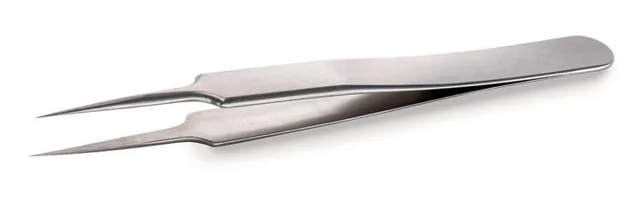 ROTILABO® pensetă de precizie, Dreaptă SA tip 5, L 110 mm, SS 0.06 mm — Carl Roth, cod 229P.1